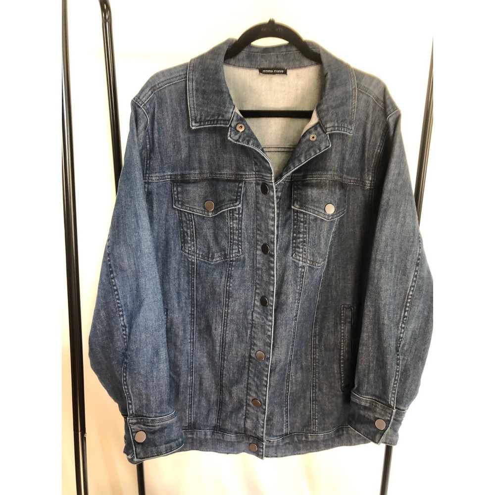 Universal Standard Denim Utility Jacket / Chore Jacket- Size XL